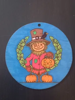 decorazione legno spaventapasseri halloween