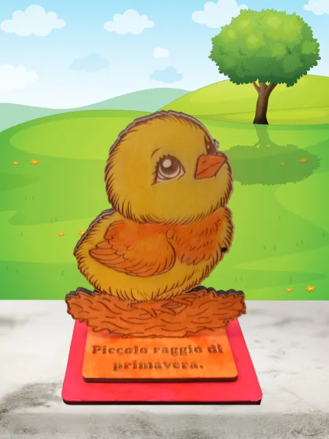statuine legno animali decorato