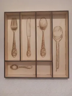 vassoio portaposate legno personalizzabile